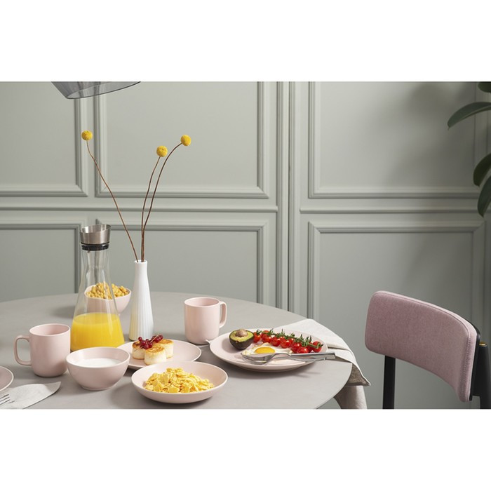 Набор тарелок для пасты simplicity, D20 см, розовые, 2 шт. - фото 2 - id-p220205905