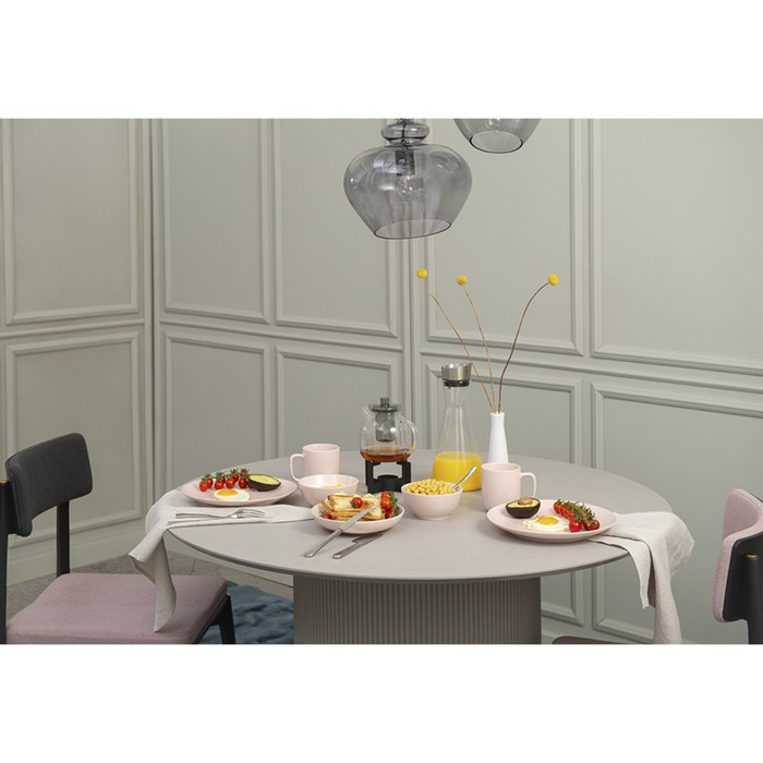 Набор тарелок для пасты simplicity, D20 см, розовые, 2 шт. - фото 4 - id-p220205905
