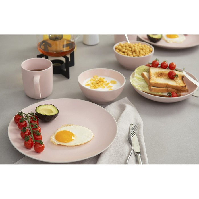 Набор тарелок для пасты simplicity, D20 см, розовые, 2 шт. - фото 5 - id-p220205905