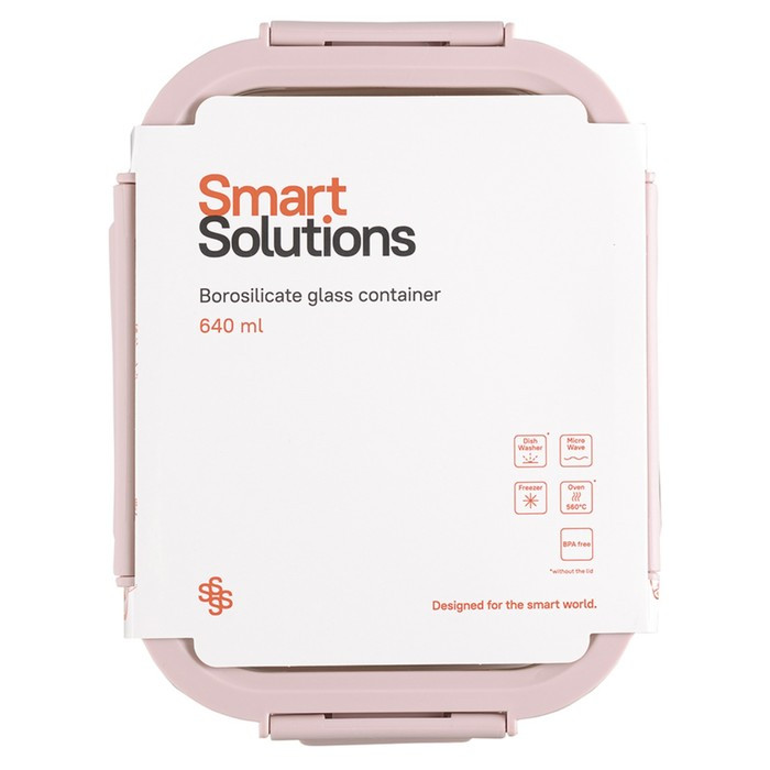 Контейнер для запекания, хранения и переноски продуктов в чехле smart solutions, 640 мл, розовый 1 - фото 7 - id-p220206060