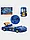 Машинка тренажер с подвижным рулем Симулятор автогонок со звуком и подсветкой Тачки Маквин, фото 7