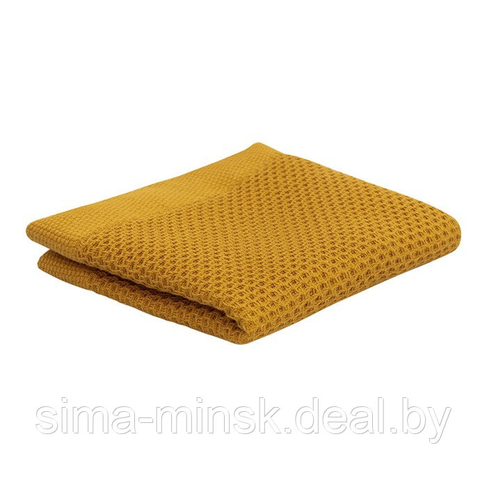Полотенце для лица вафельное цвета карри Essential, размер 30х30 см - фото 1 - id-p220209949