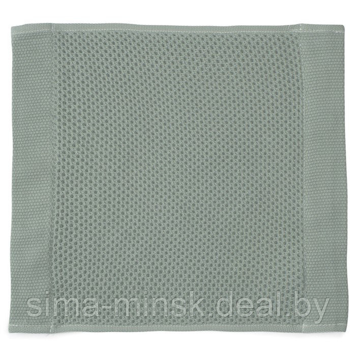 Полотенце для лица вафельное цвета шалфея Essential, размер 30х30 см - фото 2 - id-p220209950