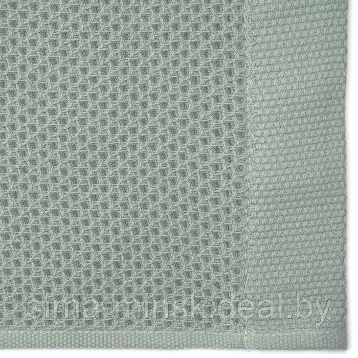 Полотенце для лица вафельное цвета шалфея Essential, размер 30х30 см - фото 4 - id-p220209950