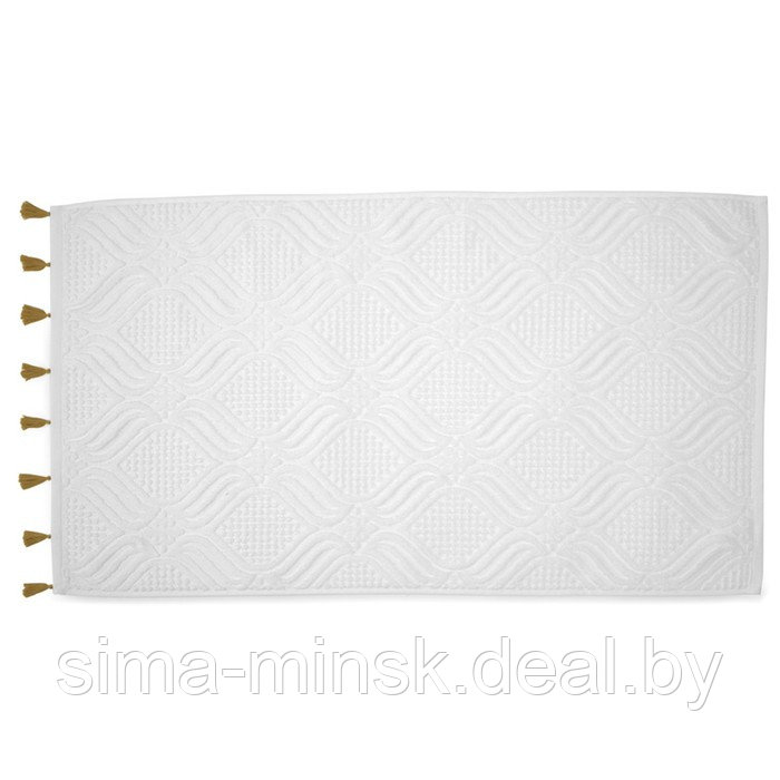 Полотенце для рук белое, с кисточками цвета карри Essential, размер 50х90 см - фото 5 - id-p220209960