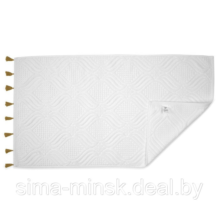 Полотенце для рук белое, с кисточками цвета карри Essential, размер 50х90 см - фото 6 - id-p220209960