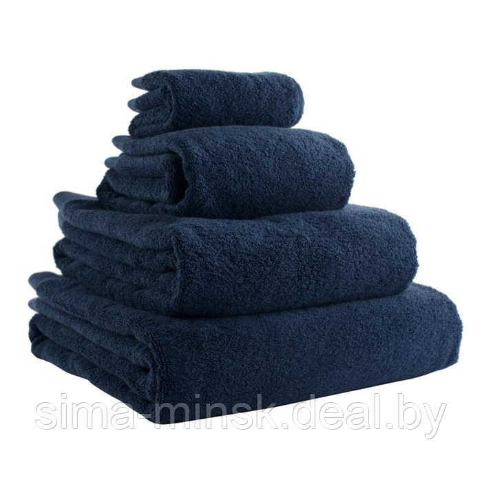 Полотенце банное темно-синего цвета Essential, размер 70х140 см - фото 2 - id-p220209979