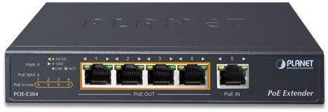 PoE расширитель PLANET 1-Port 60W Ultra PoE to 4-Port 802.3af/at Gigabit PoE Extender - фото 1 - id-p220215793
