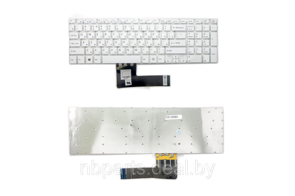 Клавиатура для ноутбука Sony SVF15, белая, RU - фото 1 - id-p208105400