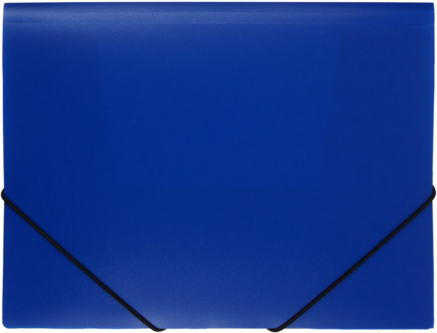 Папка пластиковая на резинке «Стамм» толщина пластика 0,5 мм, синяя - фото 2 - id-p220207829