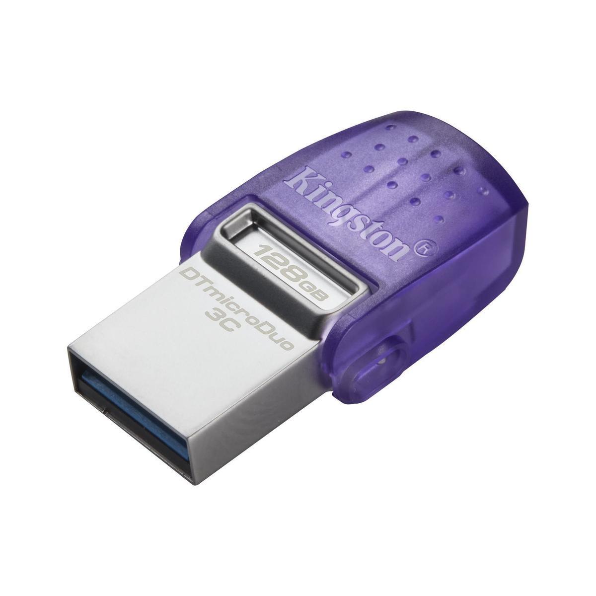 Накопитель Kingston DTDUO3CG3/128GB DataTraveler microDuo 3C USB3.2/USB-C OTG Flash Drive 128Gb (RTL) - фото 1 - id-p212722644
