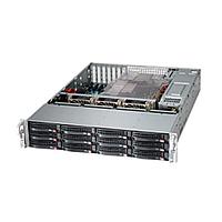 Шасси серверное Supermicro SuperChassis 2U 826BAC12-R1K23LPB/ HDD(12)LFF+opt.HDD(2)SFF/7xLP/2 x1200W/Backplane