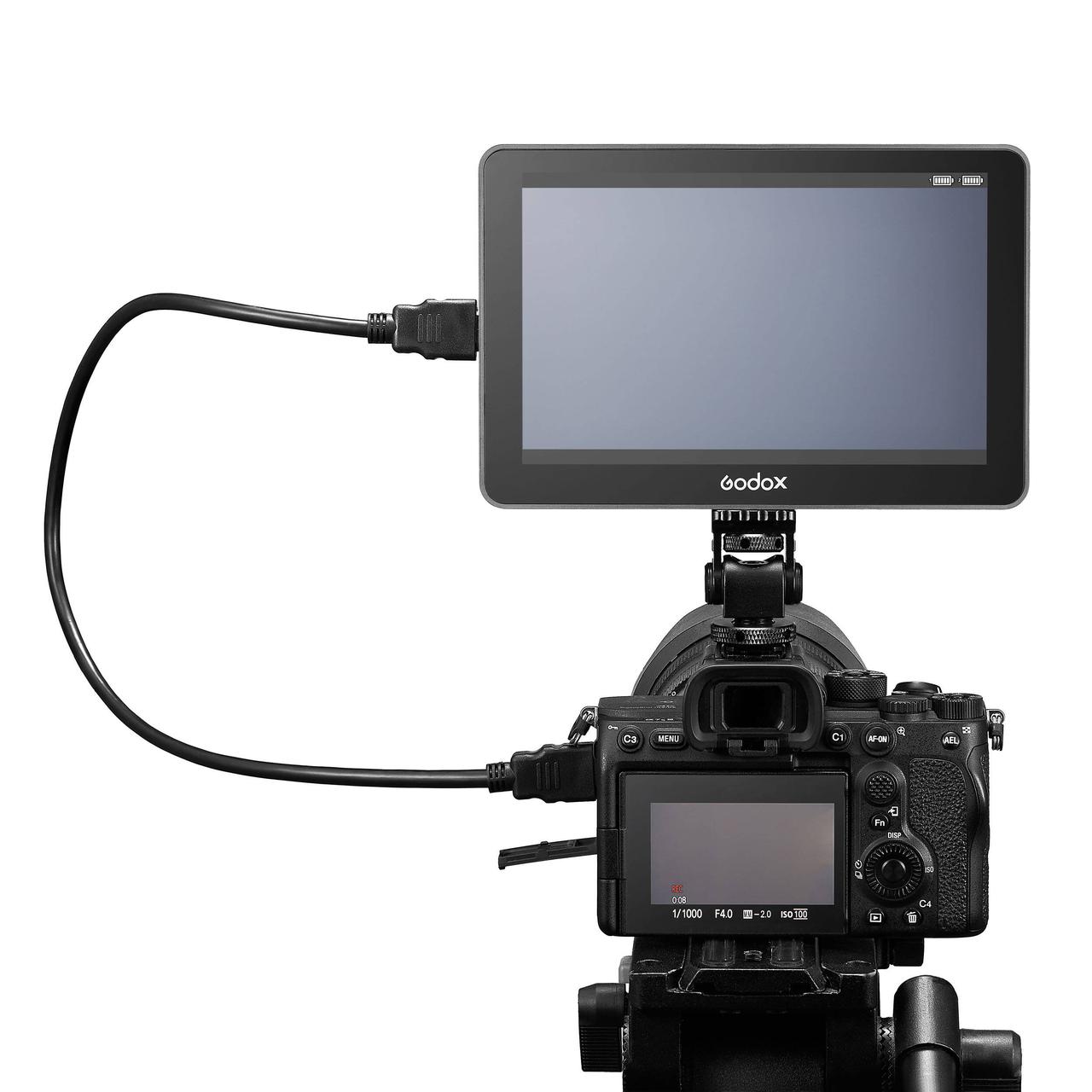 Видеомонитор Godox GM7S 7 4K HDMI накамерный - фото 6 - id-p220211943