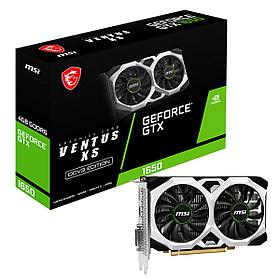 Видеокарта MSI PCI-E GTX 1650 D6 VENTUS XS OCV3 NVIDIA GeForce GTX 1650 4096Mb 128 GDDR6 1485/12000 DVIx1