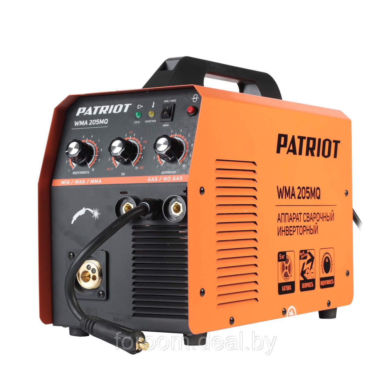 Полуавтомат сварочный инверторный Patriot WMA 205 MQ - фото 2 - id-p220216501