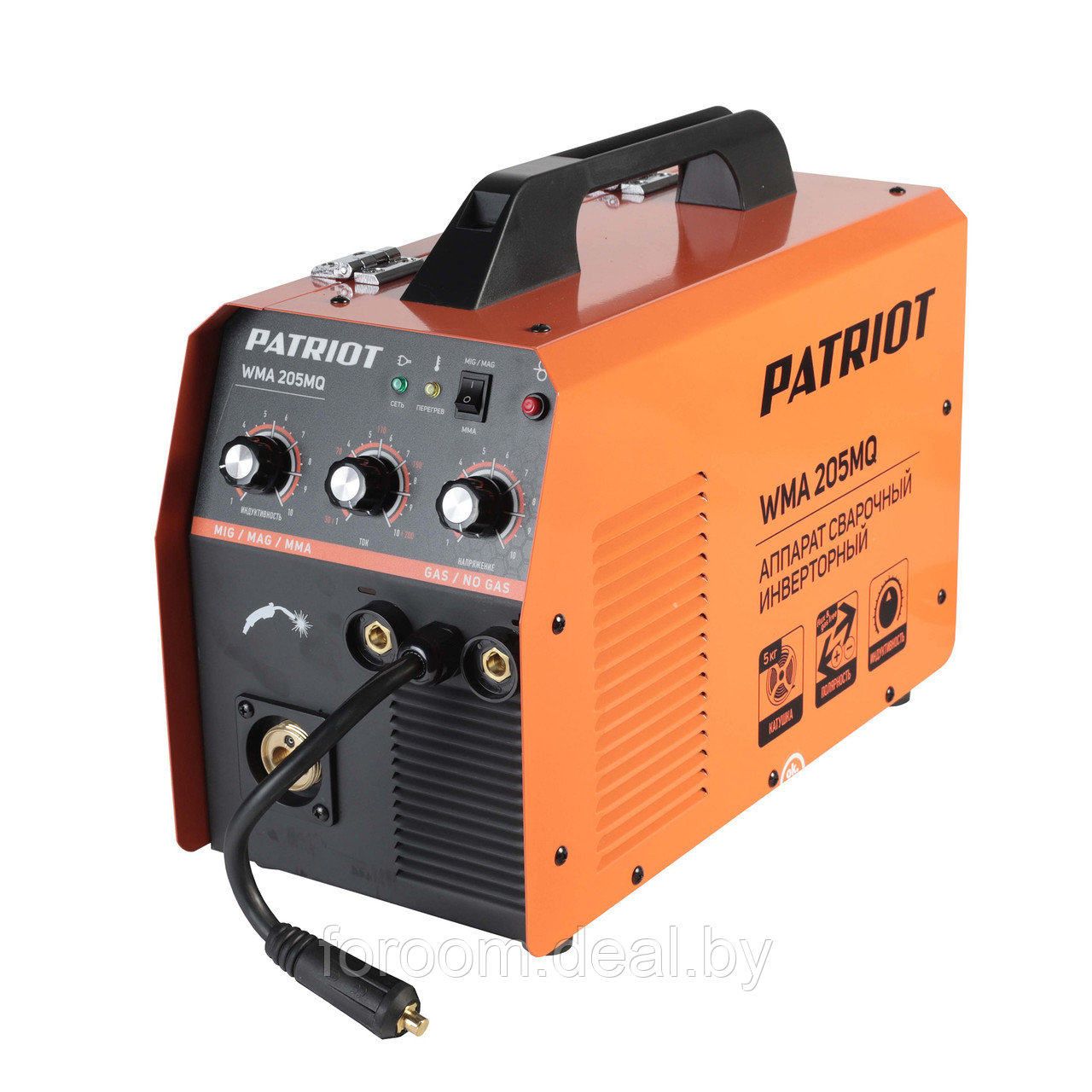 Полуавтомат сварочный инверторный Patriot WMA 205 MQ - фото 3 - id-p220216501