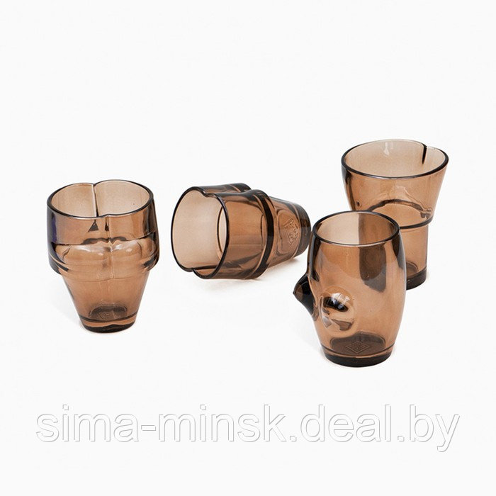 Набор из 4-х стаканов body, коричневые - фото 4 - id-p220216890
