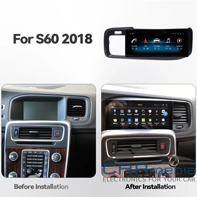 Штатная магнитола Volvo S60/V60 (2015-2020) замена штатного дисплея на Android 10 - фото 2 - id-p156448590
