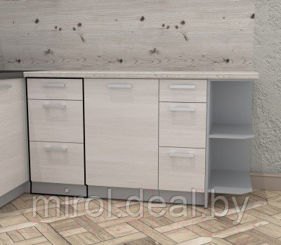 Шкаф-стол кухонный Интерлиния Компо НШ40рш3 1м+2б - фото 2 - id-p220219168
