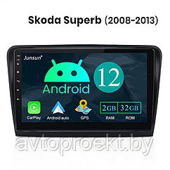 Штатная магнитола 10″ TS18 Android для Skoda Super B 2008-15 4/64Gb AHD CarPlay Android Auto