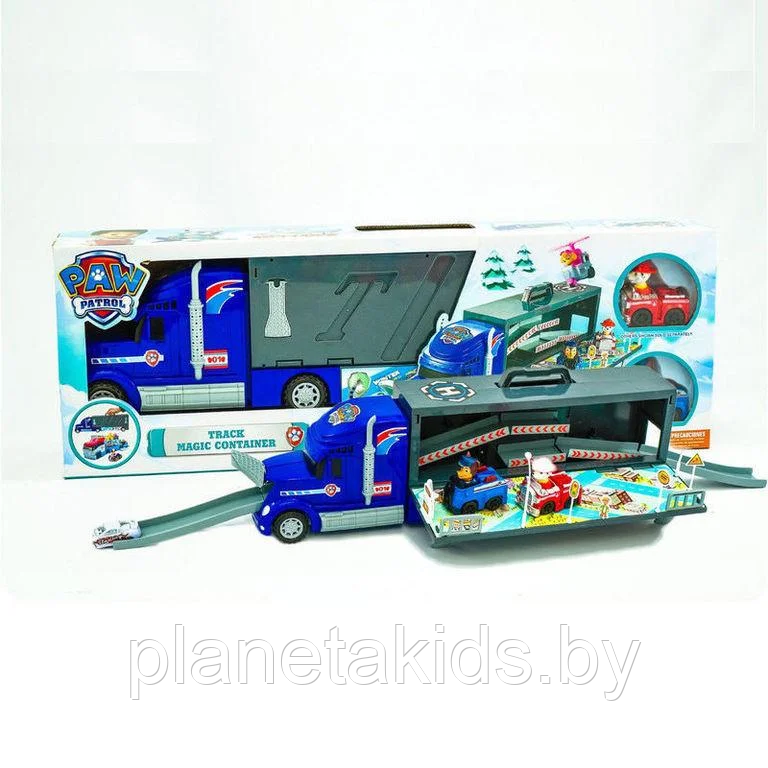 Детский автовоз трейлер патрулевоз "Щенячий патруль" арт. XZ-355N, игрушки Paw patrol - фото 3 - id-p220220412