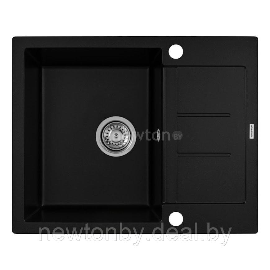 Кухонная мойка Aquasanita Tesa SQT102AW (black metallic 601) - фото 1 - id-p188183005
