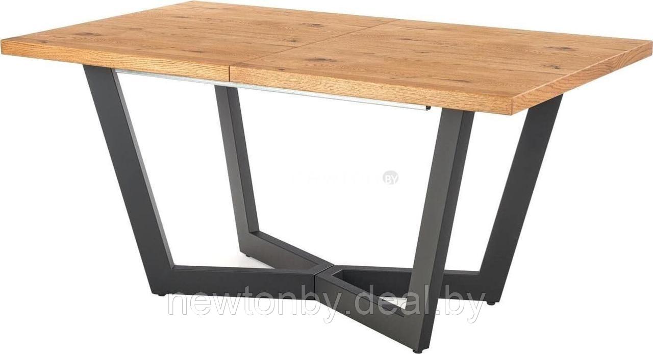 Кухонный стол Halmar Massive 160-250/90 (дуб светлый/черный) - фото 1 - id-p215273988