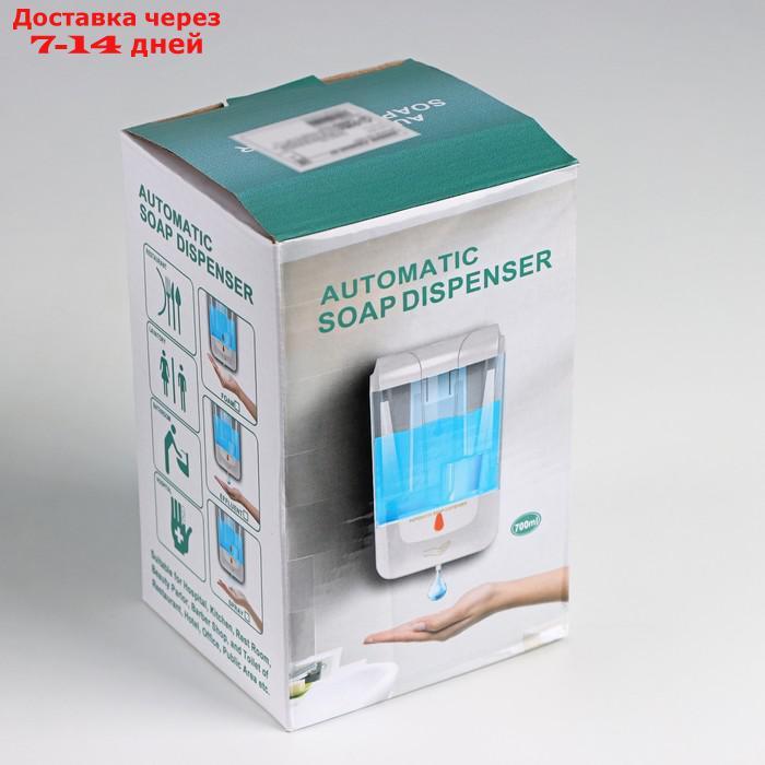 Диспенсер для антисептика/жидкого мыла, 800 мл, сенсорный, пластик, цвет белый - фото 10 - id-p220211162