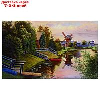 Картина-холст на подрамнике "Мостики" 60х100 см