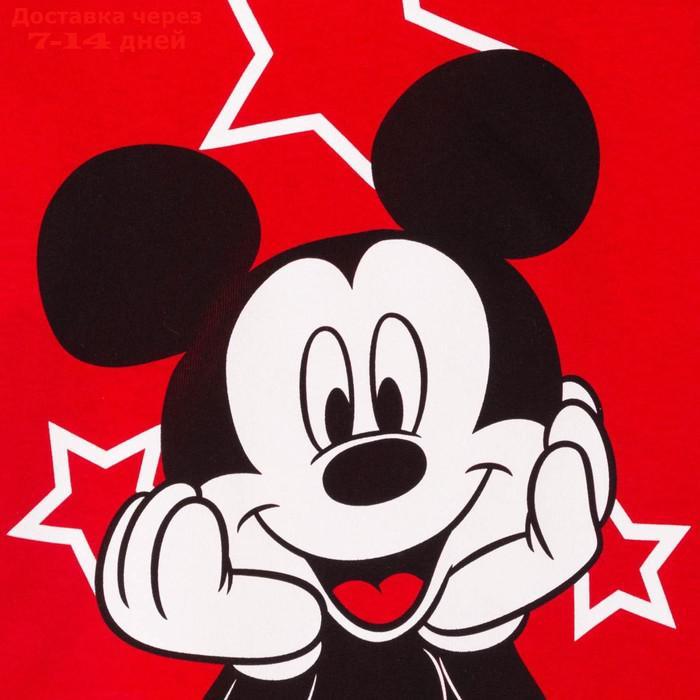 Футболка детская Disney "Микки Маус", рост 98-104 (30), красный - фото 5 - id-p220211291