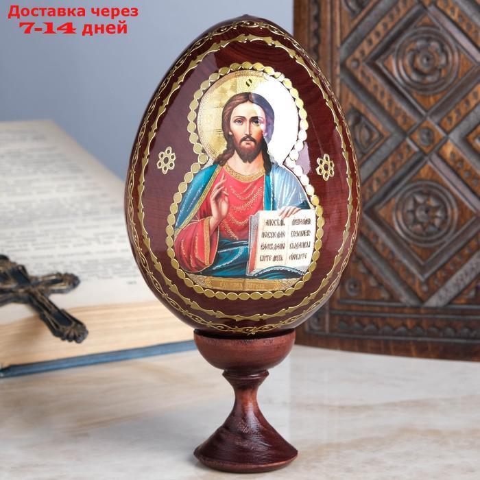 Сувенир Яйцо на подставке икона "Господь Вседержитель" - фото 1 - id-p220213019