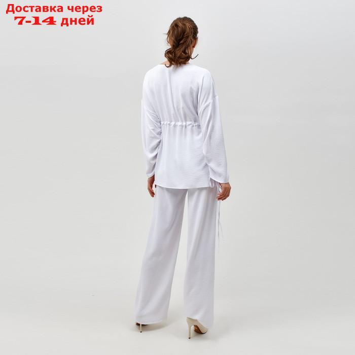 Костюм женский (туника, брюки) MINAKU: Casual Collection цвет белый, р-р 44 - фото 4 - id-p220214275