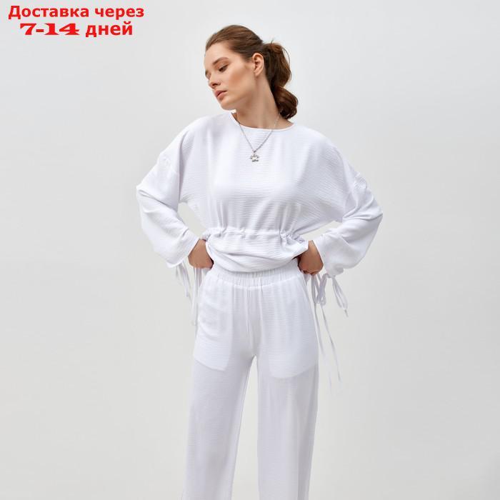 Костюм женский (туника, брюки) MINAKU: Casual Collection цвет белый, р-р 44 - фото 5 - id-p220214275