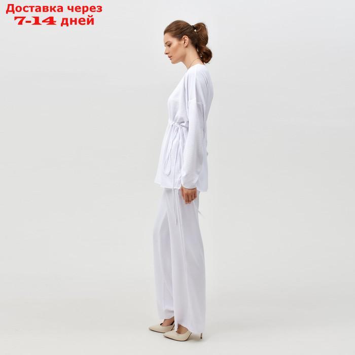 Костюм женский (туника, брюки) MINAKU: Casual Collection цвет белый, р-р 46 - фото 3 - id-p220214280