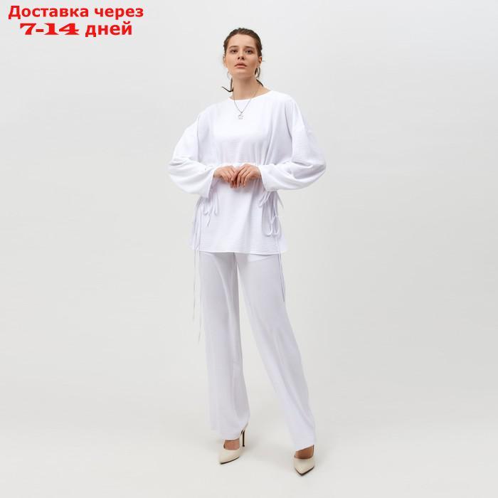 Костюм женский (туника, брюки) MINAKU: Casual Collection цвет белый, р-р 46 - фото 7 - id-p220214280