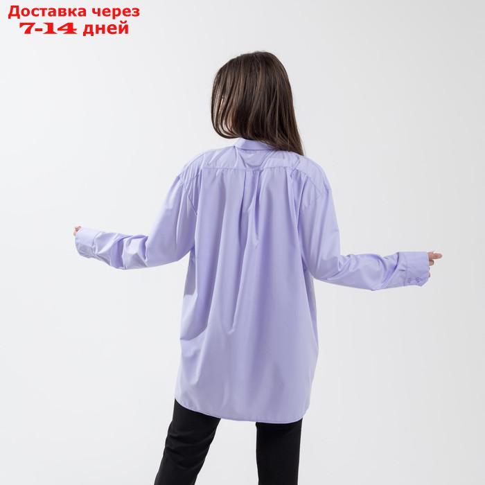 Рубашка SL, косая планка, 42-44, лаванда - фото 4 - id-p220215284
