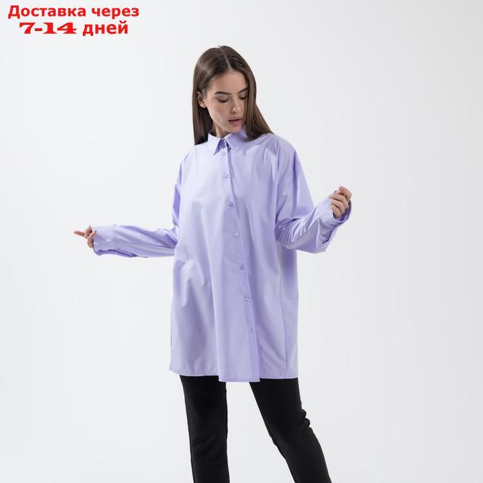 Рубашка SL, косая планка, 42-44, лаванда - фото 5 - id-p220215284