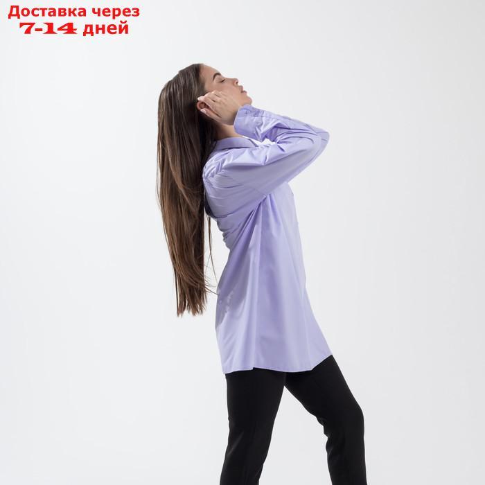 Рубашка SL, косая планка, 42-44, лаванда - фото 6 - id-p220215284