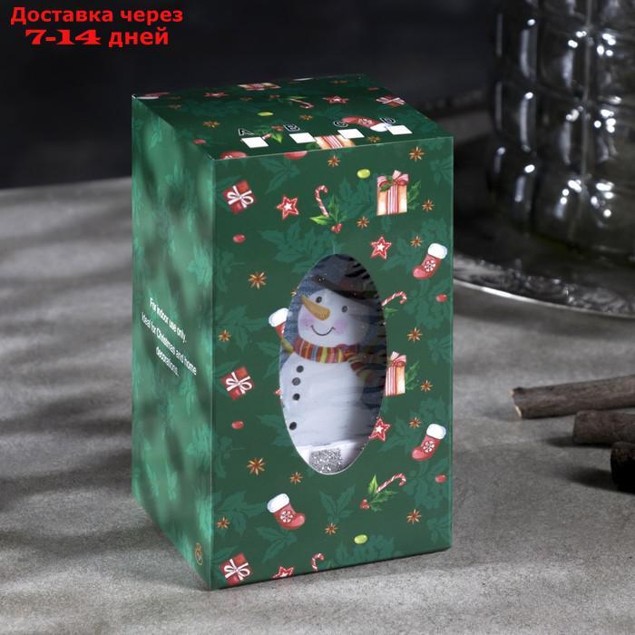 Фигура световая "Подарок белый, Снеговик", 11.5x6.3 см, от бат. 3xAAA(не в компл.), Т/БЕЛЫЙ 759970 - фото 4 - id-p220214299