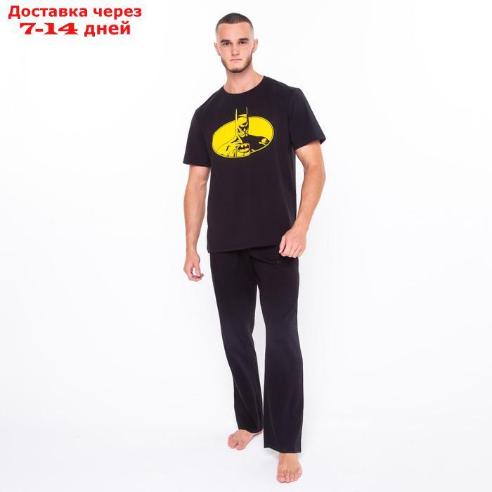 Футболка мужская "Batman", цвет черный, р-р 48 - фото 3 - id-p220215301