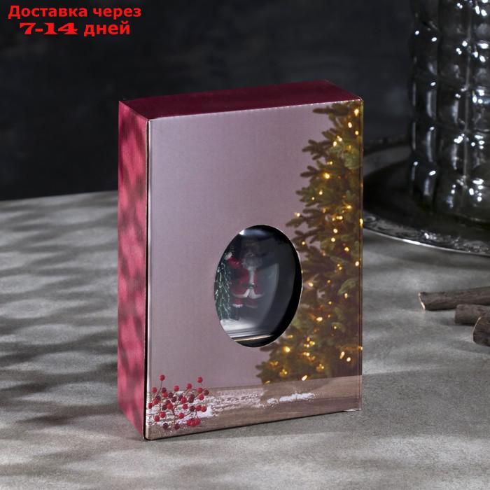 Фигура световая "Дед Мороз с подарками", 13x9 см, от бат. 3xAG13(в компл.), Т/БЕЛЫЙ - фото 4 - id-p220214312