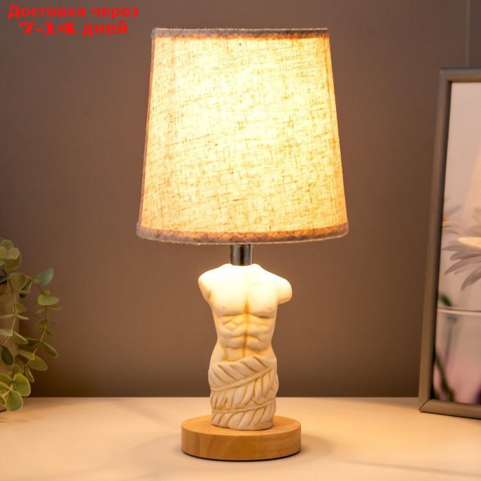 Настольная лампа "Скульптура" E14 40Вт белый 15х15х26,5 см - фото 4 - id-p220214315