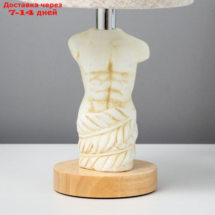Настольная лампа "Скульптура" E14 40Вт белый 15х15х26,5 см - фото 6 - id-p220214315