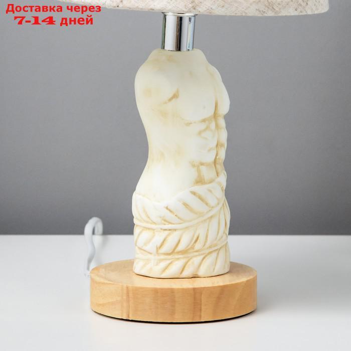 Настольная лампа "Скульптура" E14 40Вт белый 15х15х26,5 см - фото 7 - id-p220214315
