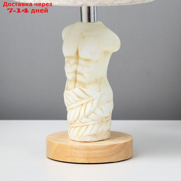 Настольная лампа "Скульптура" E14 40Вт белый 15х15х26,5 см - фото 8 - id-p220214315