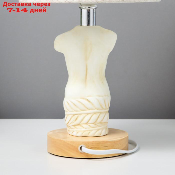 Настольная лампа "Скульптура" E14 40Вт белый 15х15х26,5 см - фото 9 - id-p220214315