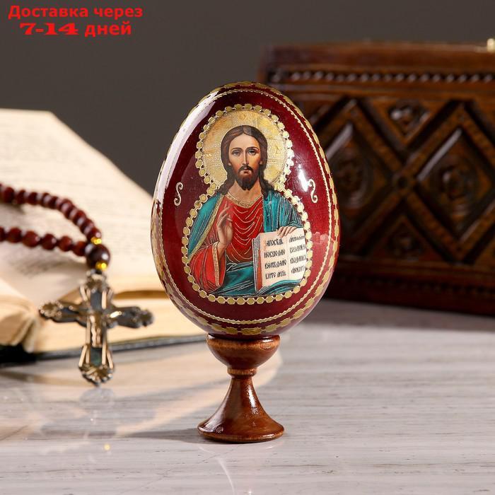 Сувенир Яйцо на подставке икона "Господь Вседержитель" - фото 1 - id-p220213202
