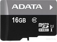 Карта памяти A-Data Premier microSDHC UHS-I (Class 10) 16GB (AUSDH16GUICL10-R)