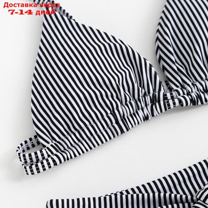 Купальник раздельный MINAKU Stripe, размер 46, цвет черно-белый - фото 9 - id-p220212074