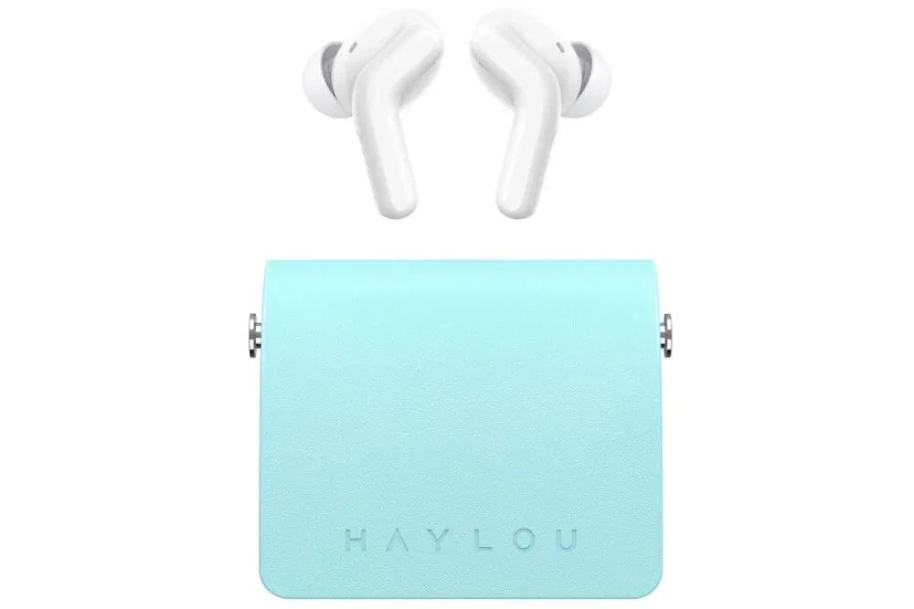 Наушники беспроводные Bluetooth Haylou T87 Lady Bag Голубой - фото 1 - id-p219501213